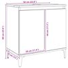 vidaXL Waschbeckenunterschrank Artisan-Eiche 58x33x60 cm Holzwerkstoff