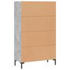 vidaXL Highboard Betongrau 69,5x31x115 cm Holzwerkstoff