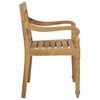 vidaXL Batavia-St&uuml;hle mit Kissen 4 Stk. Massivholz Teak