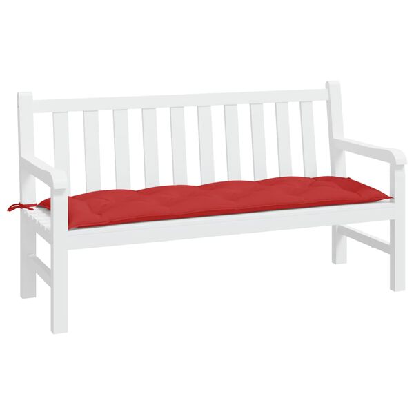 vidaXL Gartenbank-Auflage Rot 150x50x7 cm Oxford-Gewebe