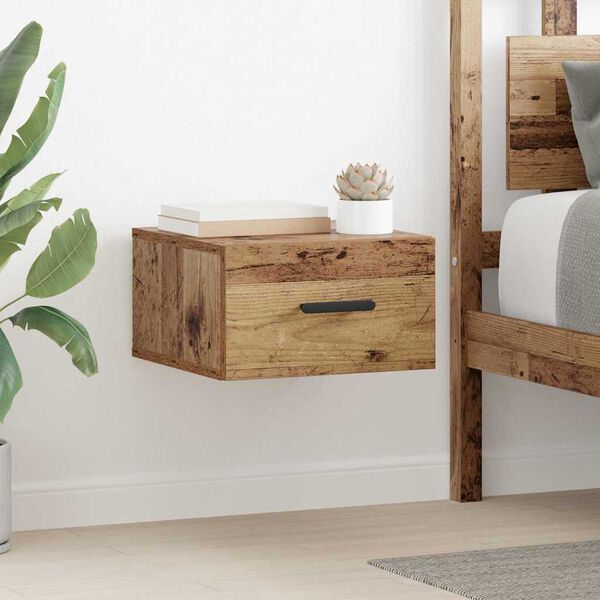 vidaXL Nachttisch 2 pcs Altholz 35 x 35 x 20 cm Holzwerkstoff