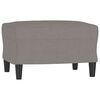 vidaXL 4-tlg. Sofagarnitur mit Kissen Taupe Stoff