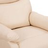 vidaXL Aufstehsessel Creme Stoff