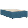 vidaXL Bettgestell Blau 120x190 cm Samt
