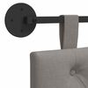 vidaXL H&auml;ngevorderseite Wandmontiert Taupe 100 x 55 x 7 cm Stoff