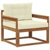 vidaXL Outdoor Mittelsofa Natur