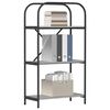 vidaXL B&uuml;cherregal Graues Sonoma 60 x 30 x 109 cm Holzwerkstoff