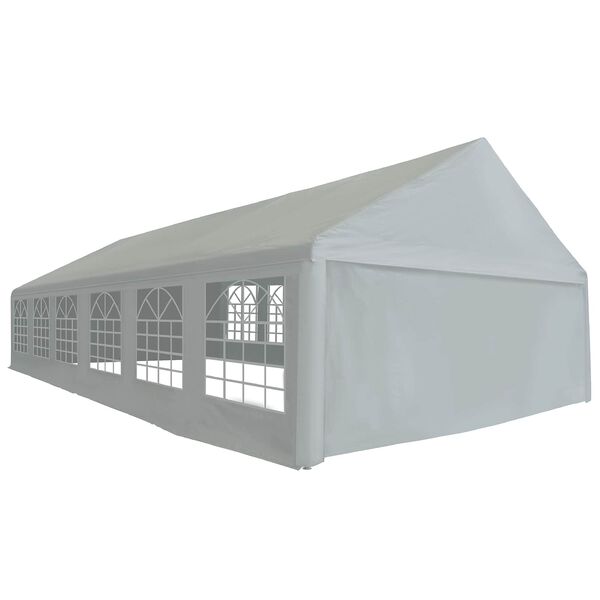 vidaXL Zeltstoff ohne Gestell Grau 12 x 6 m PE