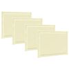vidaXL Sitzkissen 4 stk. Polyester Creme 47 x 36 x 2 cm