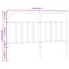 vidaXL Kopfteil Metall Schwarz 150 cm