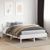 vidaXL Kopfteil Wei&szlig; 150 cm Massivholz Kiefer