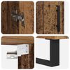 vidaXL Highboard Altholz 69,5 x 34 x 180 cm Holzwerkstoff