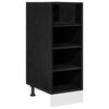 vidaXL K&uuml;chenunterschrank Schwarz Eichen-Optik 30 x 44,5 x 81,5 cm