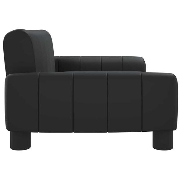 vidaXL Kindersofa Schwarz 70x45x30 cm Kunstleder
