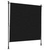 vidaXL Outdoor Rollo Schwarz 120 x 270 cm