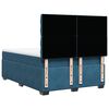 vidaXL Boxspringbett mit Matratze Blau 160x200 cm Samt