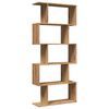 vidaXL Raumteiler-B&uuml;cherregal 5 Etagen Artisan-Eiche 70x24x161 cm