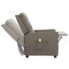 vidaXL Massagesessel Hellgrau Stoff