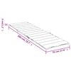 vidaXL Sonnenliegen-Auflage Grau 200x70x3 cm Oxford-Gewebe