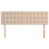 vidaXL Kopfteile Cappuccino-Braun 144x5x78/88 cm Kunstleder