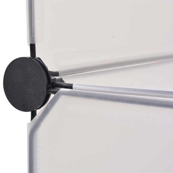 vidaXL Schuh-Organizer Zusammenklappbar mit 12 Fächern Weiß