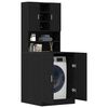 vidaXL Waschmaschinen-Schrank 2 pcs Schwarz Eichen-Optik