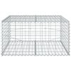 vidaXL Gabione mit Deckel 100x100x50 cm Verzinktes Eisen