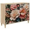 vidaXL Sideboard BORNE Sonoma 102 x 33 x 75 cm Holzwerkstoff