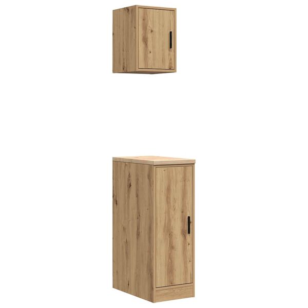 vidaXL Garagenschr&auml;nke 2 Stk. Artisan-Eiche Holzwerkstoff