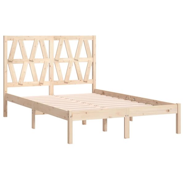 vidaXL Massivholzbett Kiefer 140x190 cm
