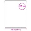 vidaXL Fensterfolie Matt Wei&szlig; 90x2000 cm PVC