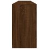 vidaXL Sideboard mit LED-Leuchten Braun Eichen-Optik 181,5x37x67 cm