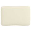 vidaXL Palettenkissenset 2 pcs Creme Oxford-Stoff