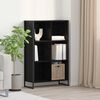 vidaXL B&uuml;cherregal Schwarz Eichen-Optik 99,5 x 30 x 108,5 cm