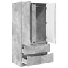 vidaXL Schrank mit Speicher Betongrau 79,5 x 49 x 156 cm Holzwerkstoff