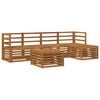 vidaXL Outdoor-Sofagarnitur 6 pcs Natur Massivholz Akazie
