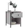 vidaXL Nachttisch Grau Sonoma-Eiche 40x42x50 cm Holzwerkstoff