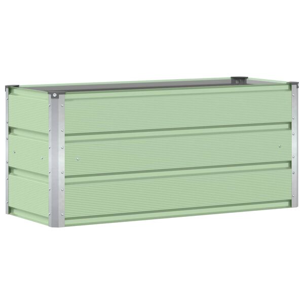 vidaXL Pflanzk&uuml;bel Gr&uuml;n 100 x 40 x 45 cm Stahl