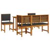 vidaXL Garten Bistro Set 4 pcs Braun Massivholz Akazie