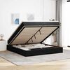 vidaXL Ottoman-Bett mit Matratzen Schwarz 200x200 cm Samt