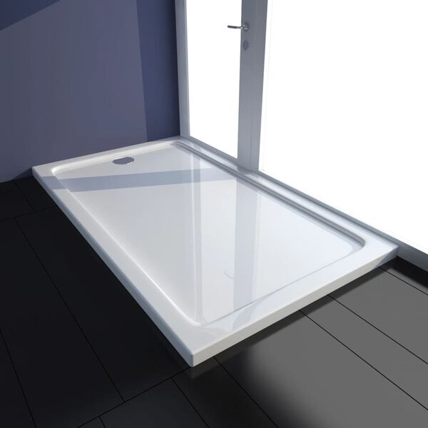 vidaXL Duschtasse ABS Rechteckig Wei&szlig; 70&times;120 cm