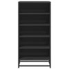 vidaXL Schuhregal Schwarz 48x38x97,5 cm Holzwerkstoff