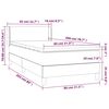vidaXL Boxspringbett mit Matratze Rosa 80x200 cm Samt