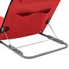 vidaXL Klappbare Strandmatte 2 Stk. Stahl und Stoff Rot
