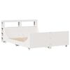 vidaXL Massivholzbett ohne Matratze Wei&szlig; 135x190 cm Kiefernholz