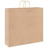 vidaXL Papiertragetaschen 50 Stk. mit Henkeln Braun 54x15x49 cm