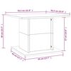 vidaXL Couchtisch R&auml;uchereiche 55,5x55,5x40 cm Holzwerkstoff
