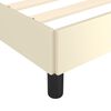 vidaXL Bettgestell Creme 100x200 cm Kunstleder