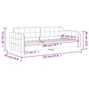 vidaXL Tagesbett Blau 80x200 cm Samt