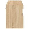 vidaXL TV-Wandschrank mit LED-Leuchten Sonoma-Eiche 80x30x40 cm
